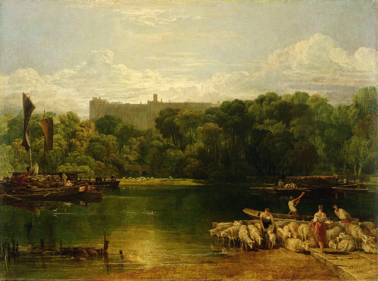 Windsor Castle från Themsen, ca 1805 av Joseph Mallord William Turner