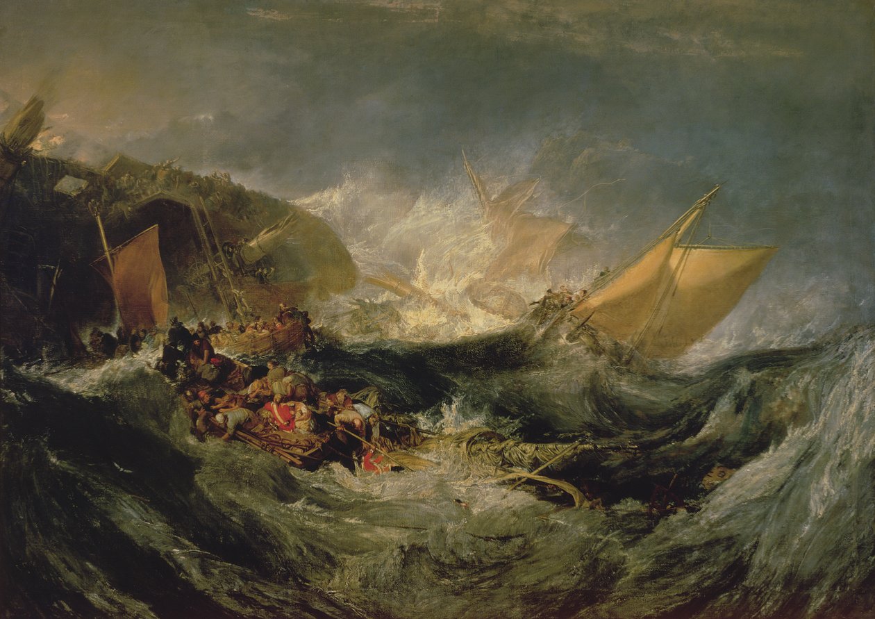 Vraket av ett transportfartyg av Joseph Mallord William Turner