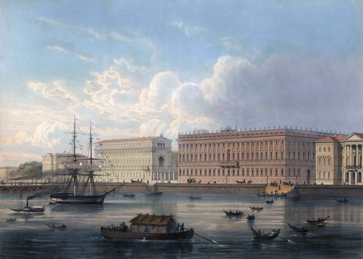Marmorpalatset i Sankt Petersburg av Joseph Maria Charlemagne Baudet