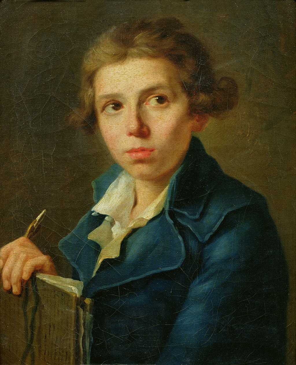 Porträtt av Jacques-Louis David (1748-1825) som ungdom av Joseph Marie, the Elder Vien
