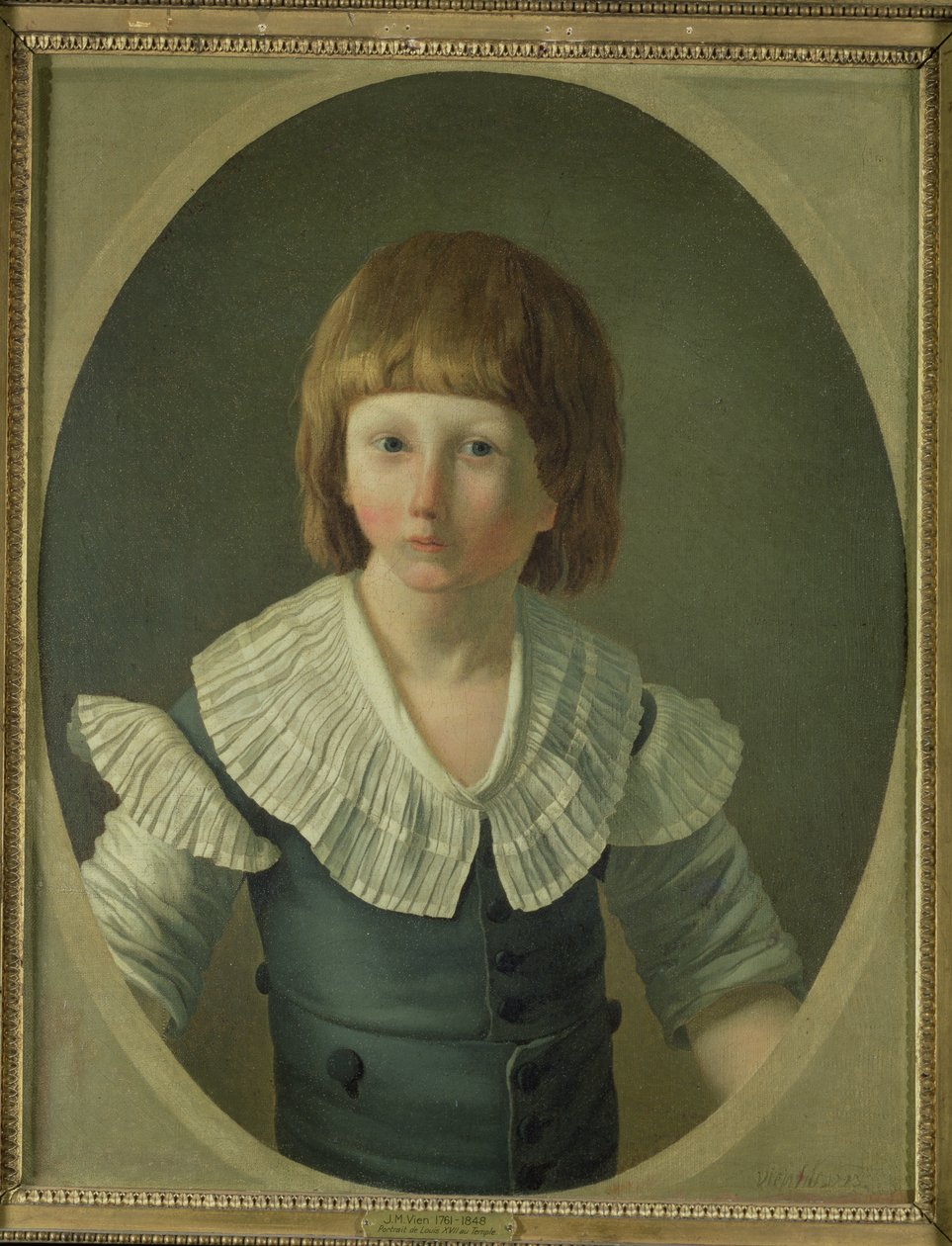 Ludvig XVII (1785-95) 8 år gammal i templet, 1793 av Joseph Marie the Younger Vien