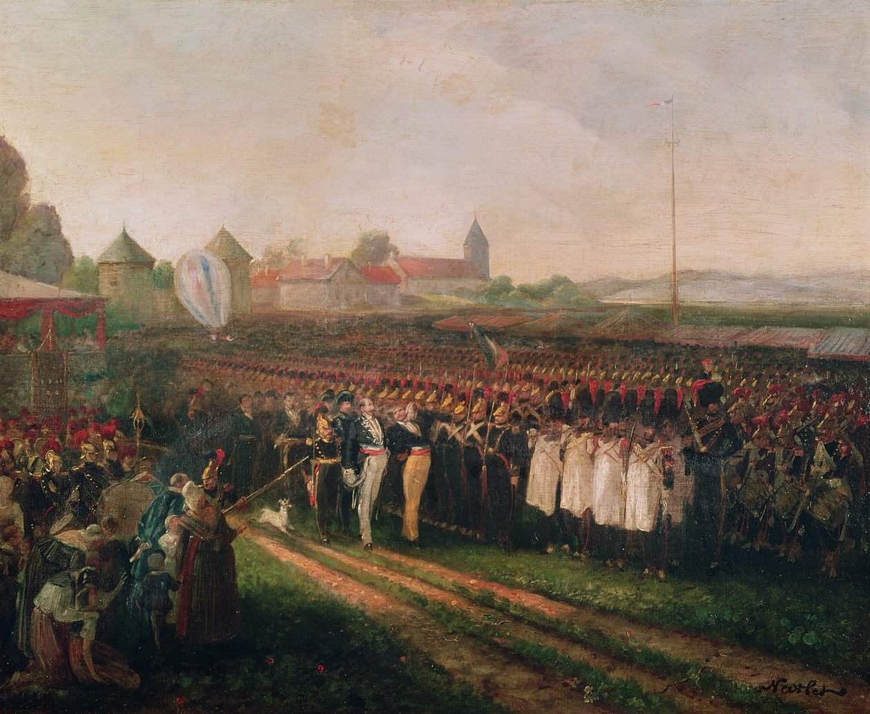 Genomgång av riksgardet och brandkåren av Joseph Navlet