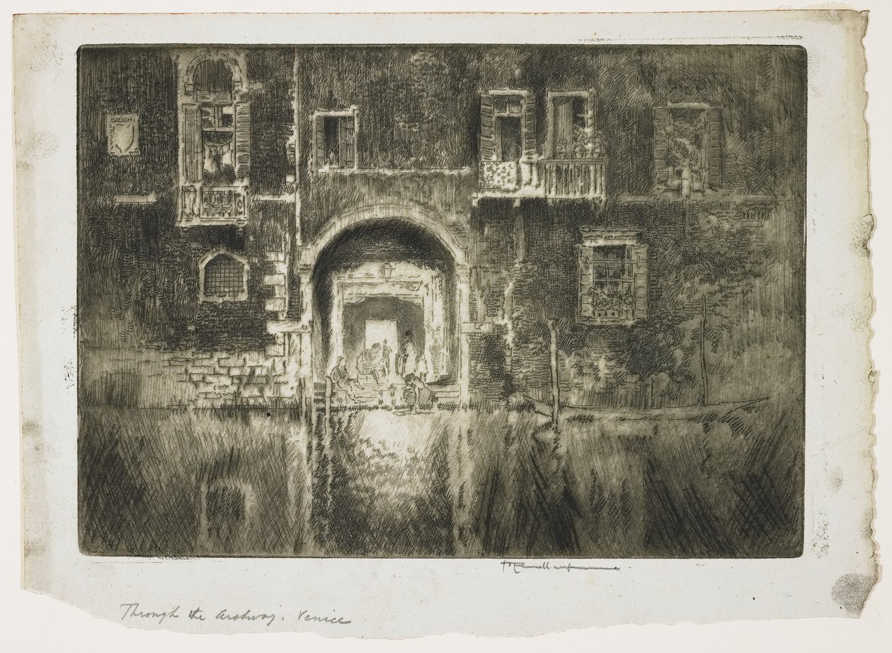 Nära Abazzia, Venedig, 1883 av Joseph Pennell