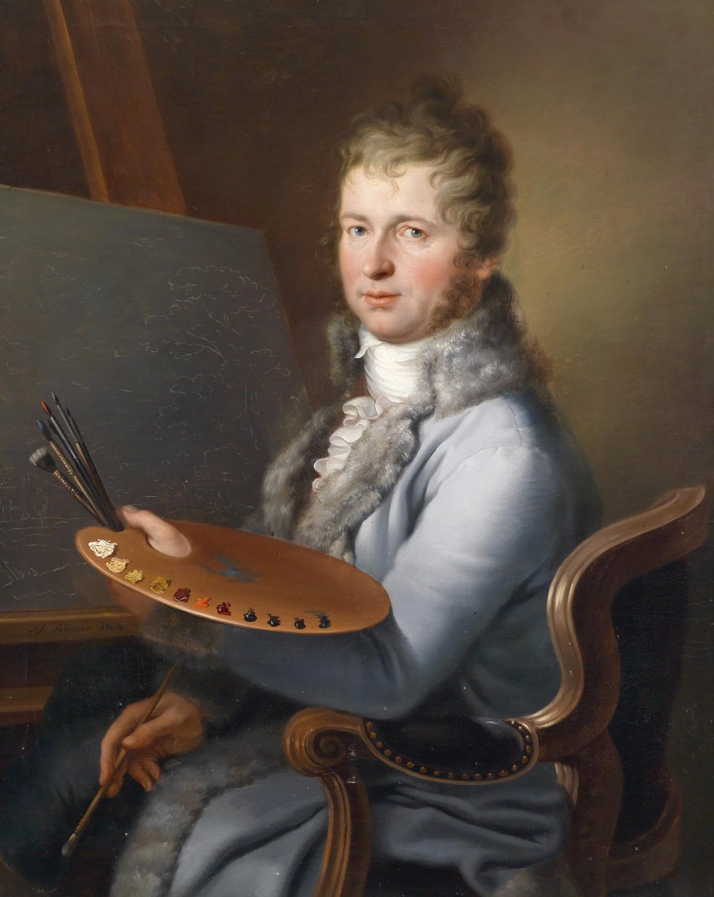 Bildnis des Franz Stöber (1760-1834) laut Familientradition av Joseph Salomon