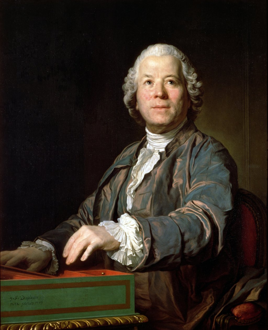 Christoph Willibald Gluck (1714-87) vid spinet, 1775 av Joseph Siffred Duplessis