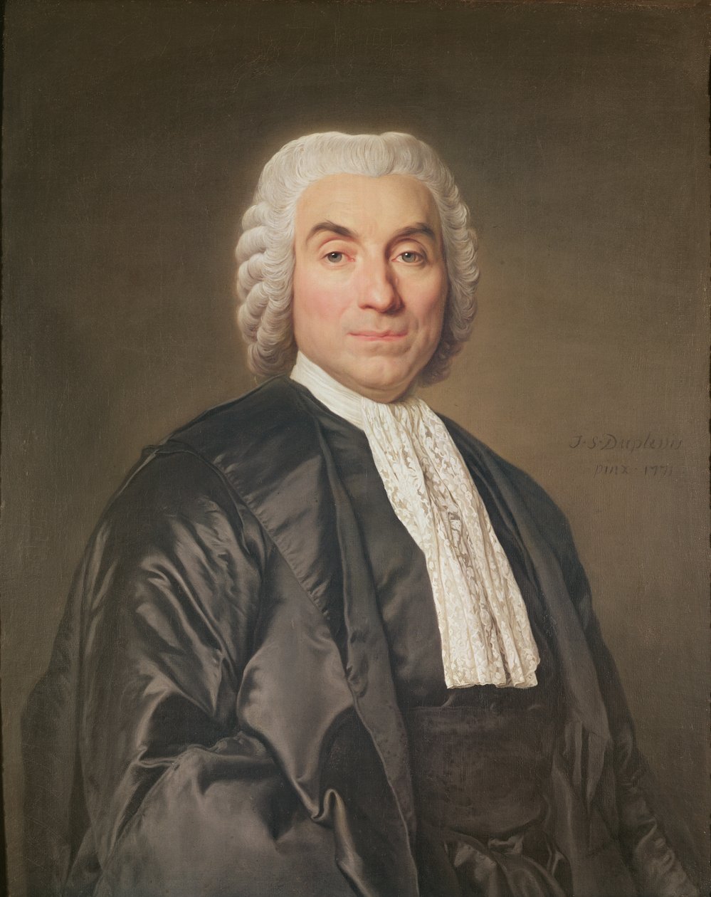Porträtt av J.B Francois, greve av Michodièren, handelsprost från 1772 till 1778 av Joseph Siffred Duplessis
