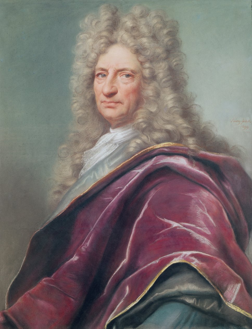 Samuel Bernard, Comte de Coubert, 1699 (pastell på papper) av Joseph Vivien