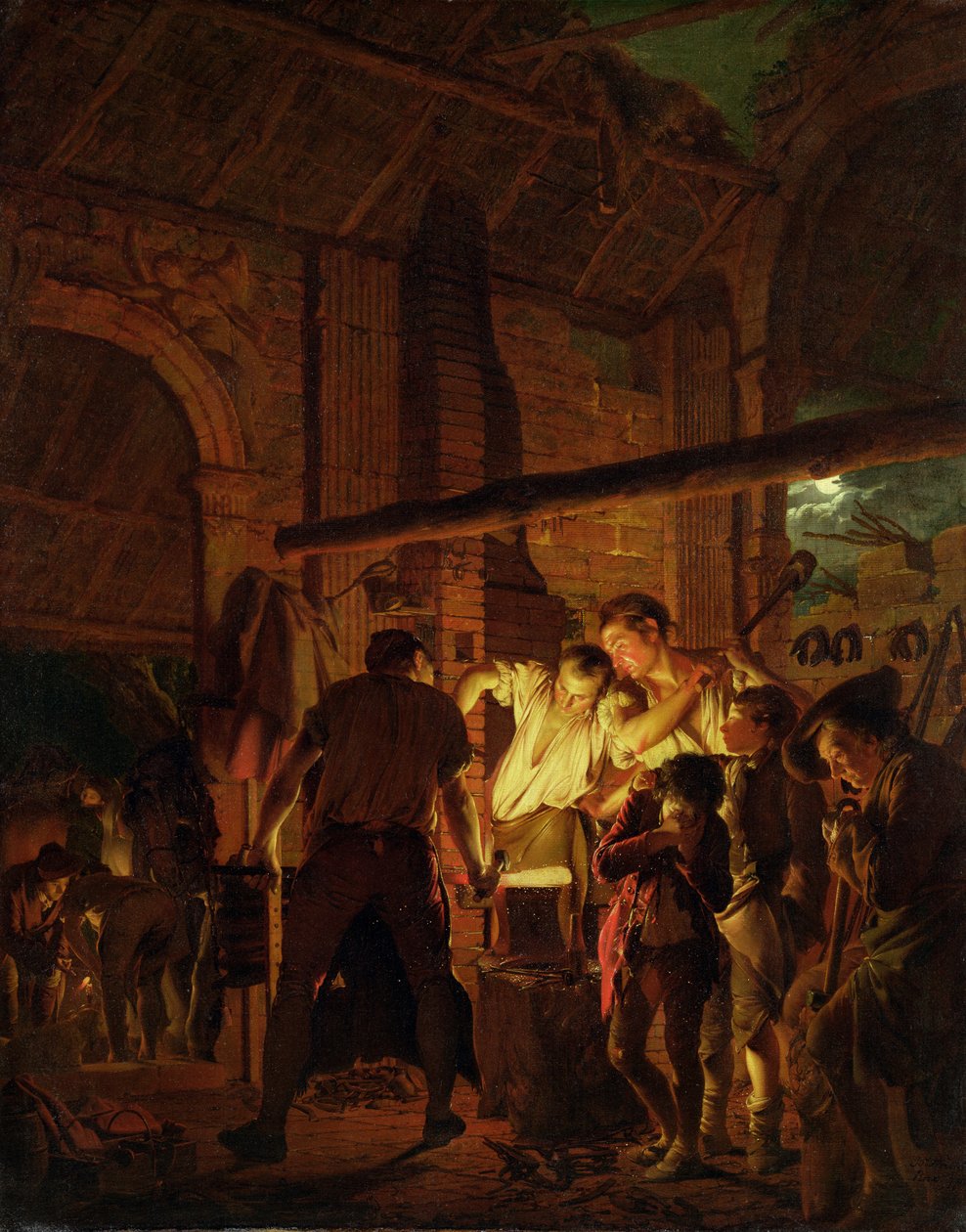 Smidesaffären av Joseph Wright of Derby