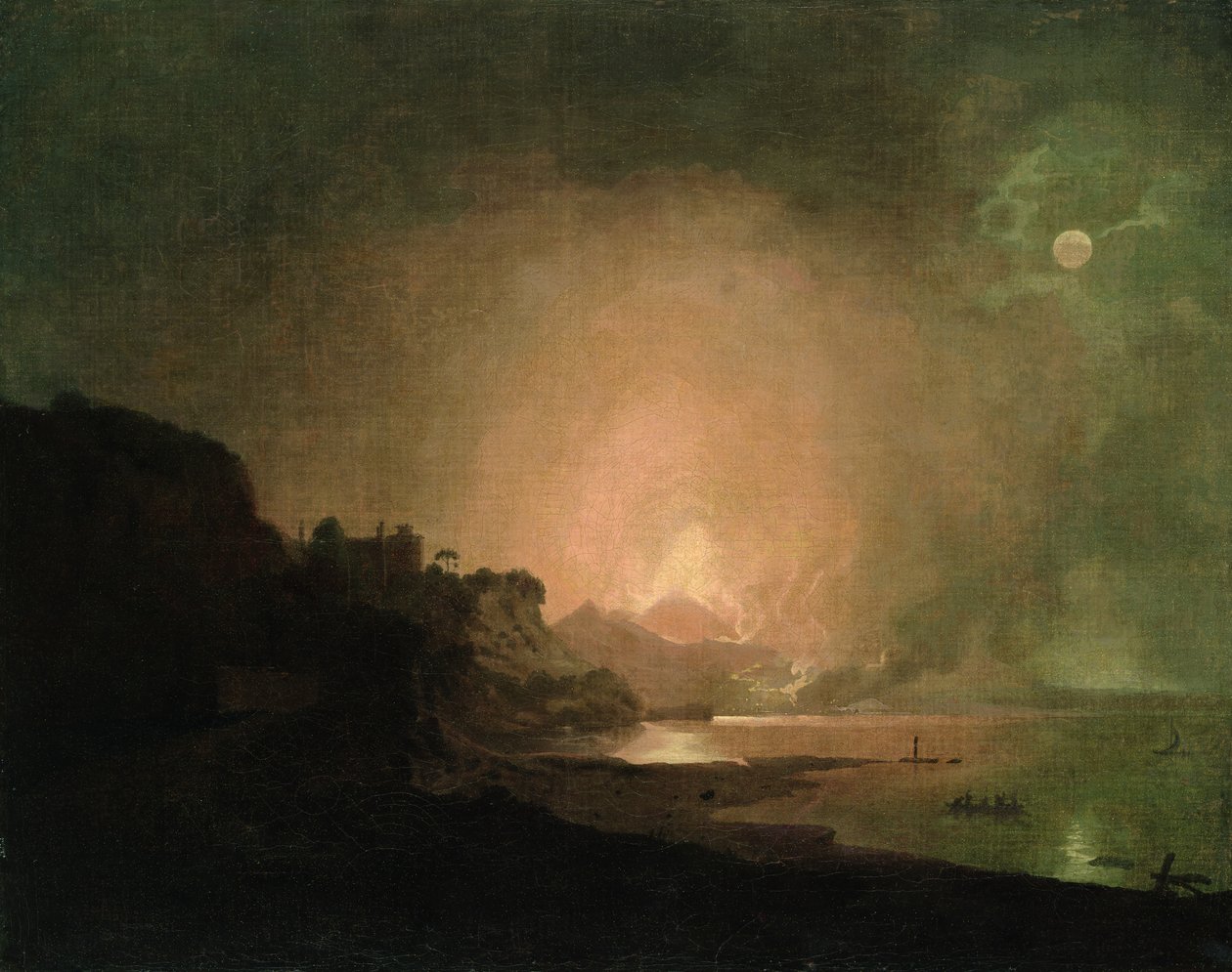 Vesuvius utbrott av Joseph Wright of Derby
