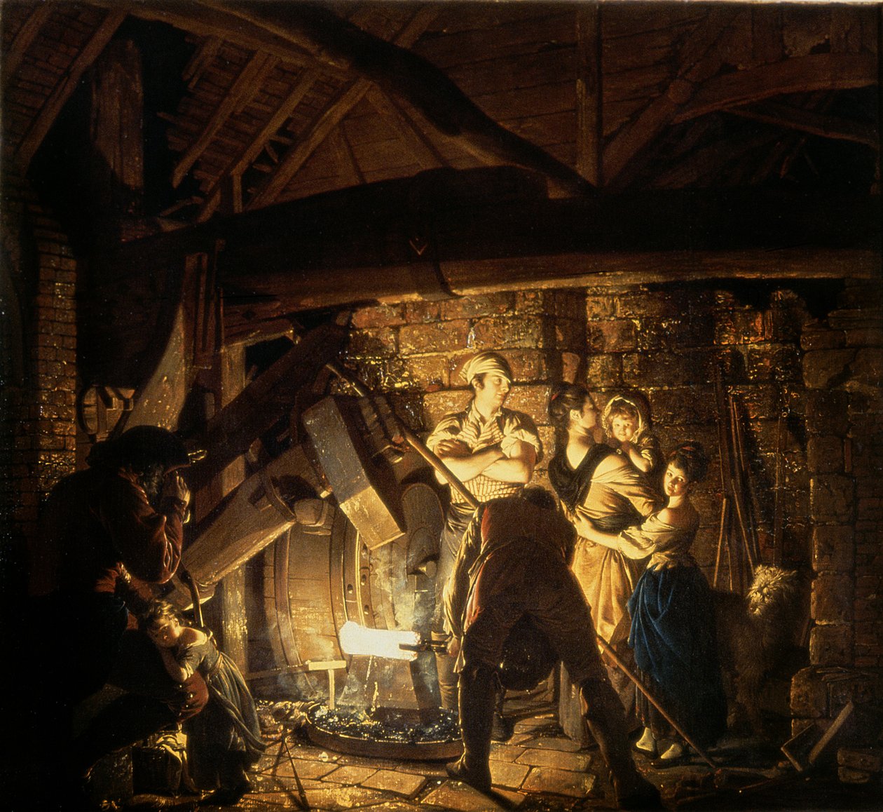 Jernsmedjen, 1772 swed av Joseph Wright of Derby