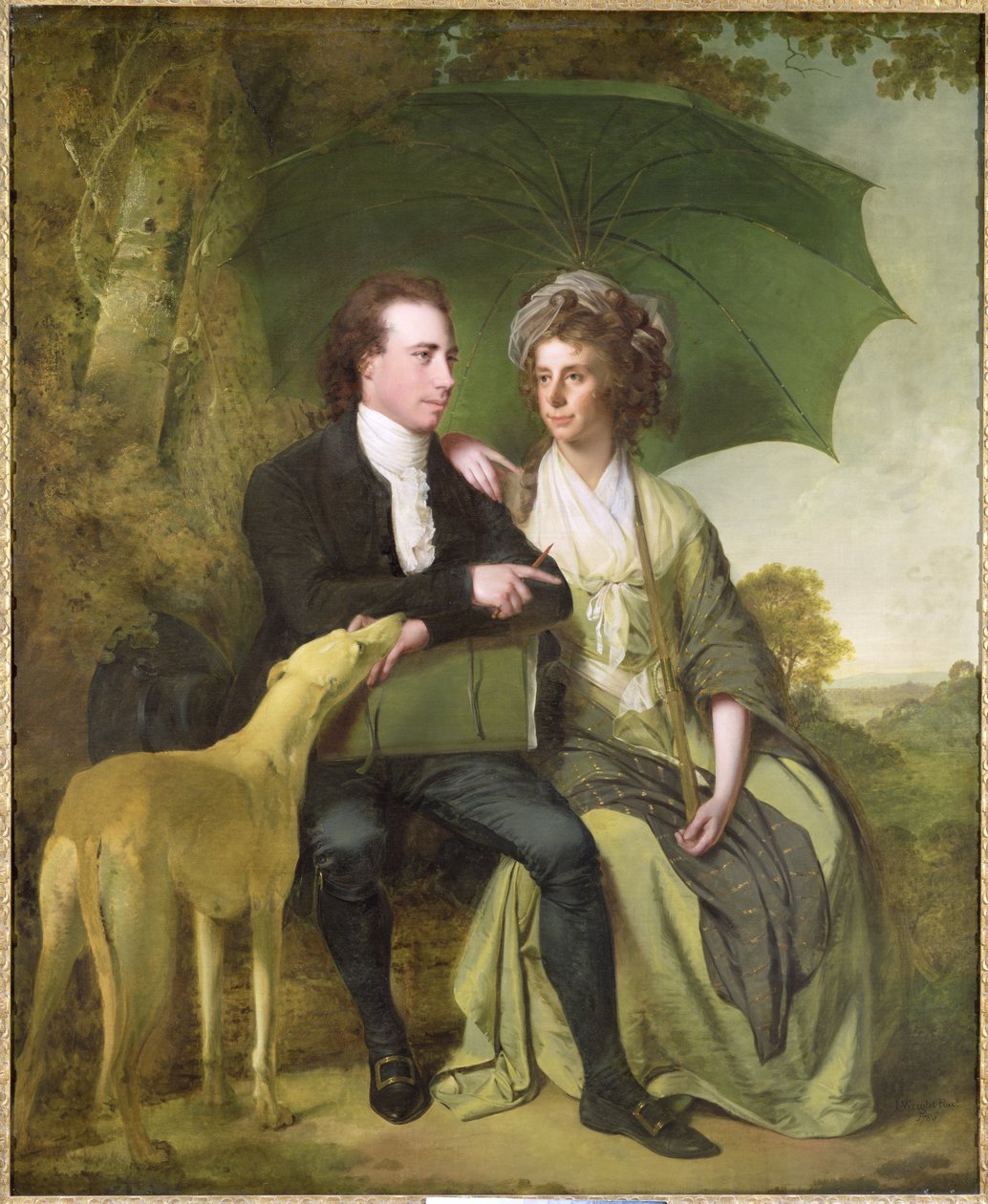 Rev. och Mrs Thomas Gisborne, från Yoxhall Lodge, Leicestershire, 1786 av Joseph Wright of Derby