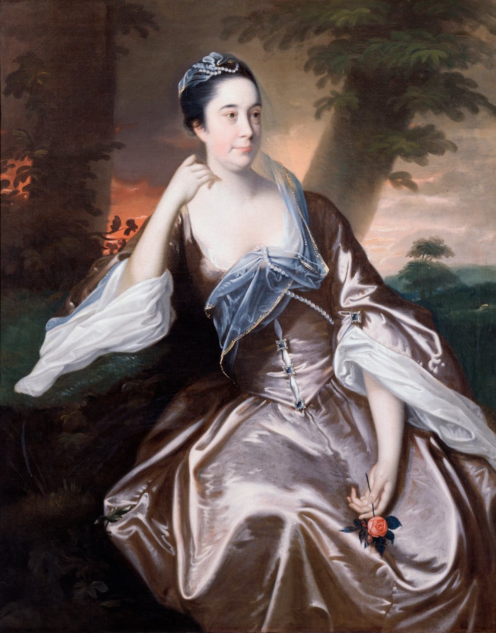 Mrs Lawrence Monck, 1760 av Joseph Wright of Derby