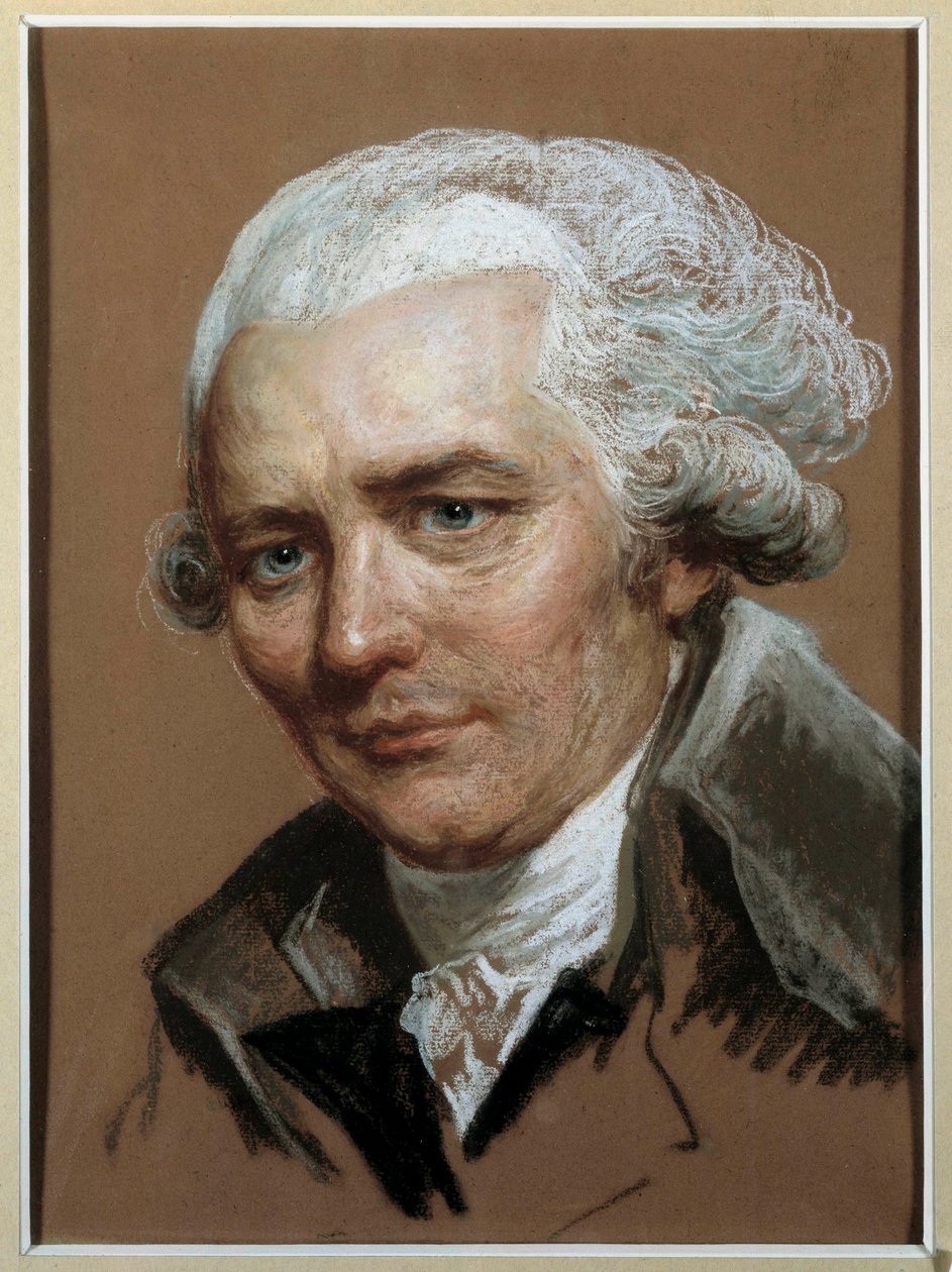 Porträtt av Pierre Choderlos de Laclos (1741-1803) fransk författare Painting au pastel tillskriven Joseph Ducreux (1735-1802) 1700-talet. Dämpa. 0,38x0,28 m. av Joseph (attr. to) Ducreux