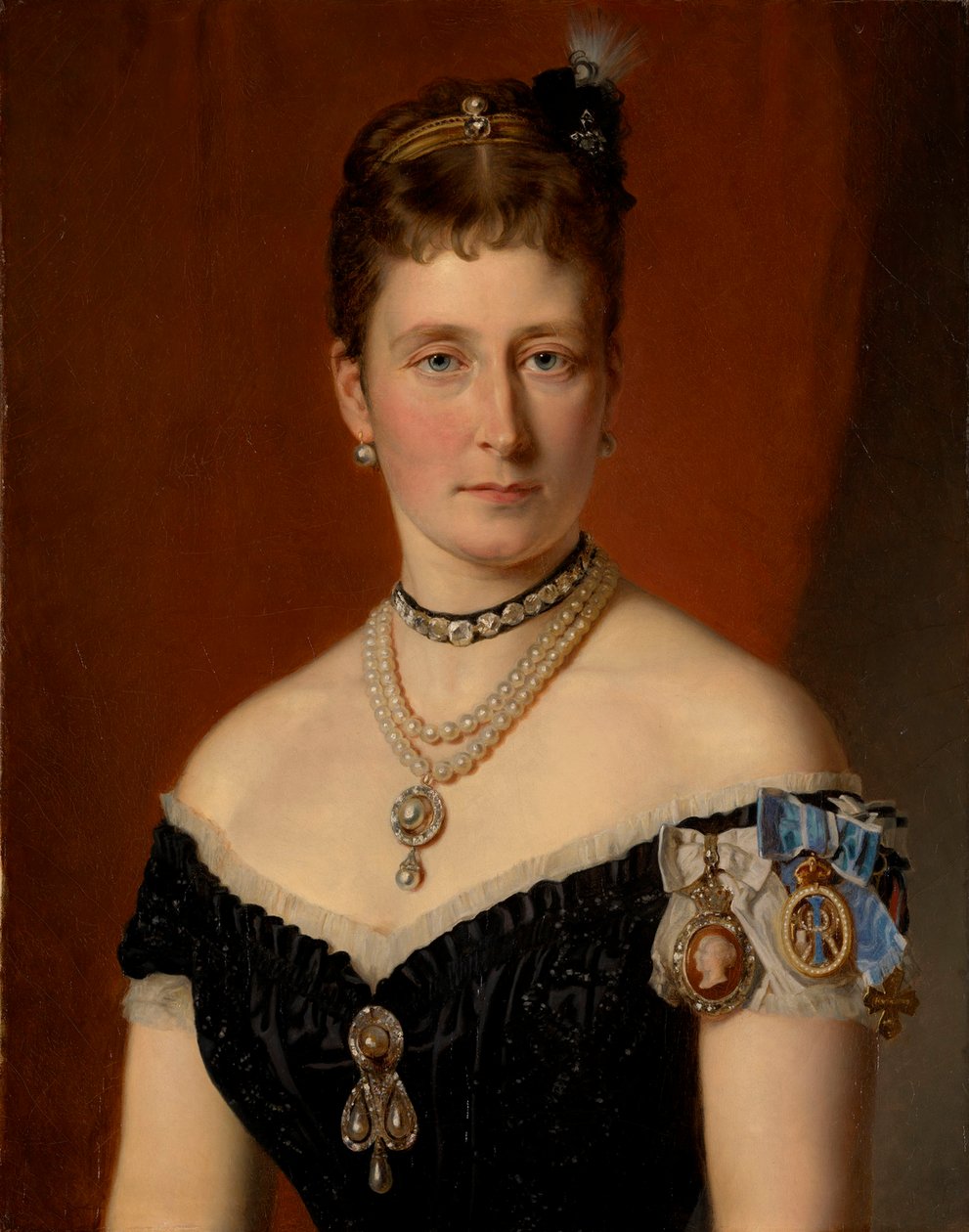 Prinsessan Alice av Storbritannien 1843-1878, storhertiginna av Hessen och vid Rhen, 1879. av Joseph Adam Hartmann