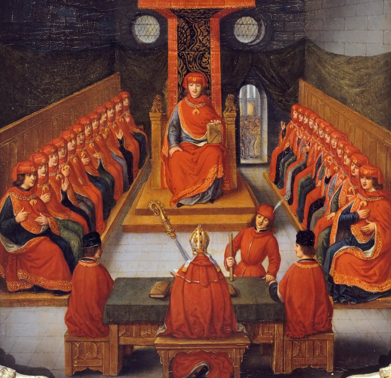 Första mötet för Guldfleeceorden hölls av Filip III den gode, hertig av Bourgogne, 10 ja av Joseph Albrier