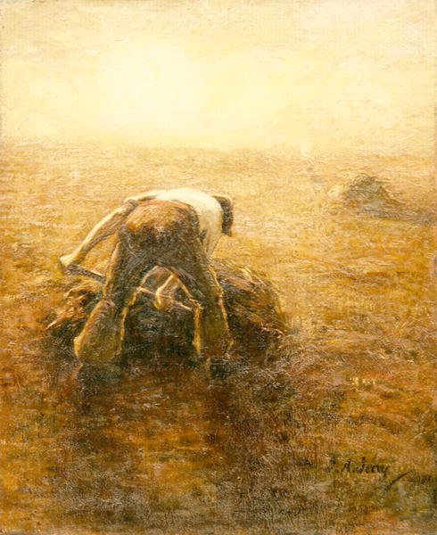 Fältarbetaren (olja på duk) av Joseph Alfred Terry