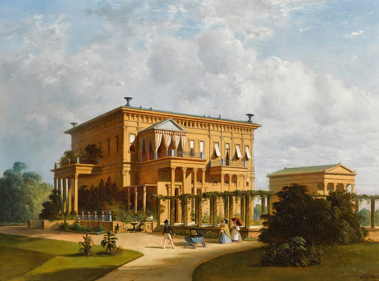 Sommarpalatset för hertigen av Leuchtenberg i Sergievka, 1873. av Joseph Andreas Weiss
