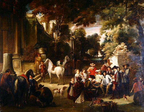 Fete Champetre (olja på duk) av Joseph Anne Leroy
