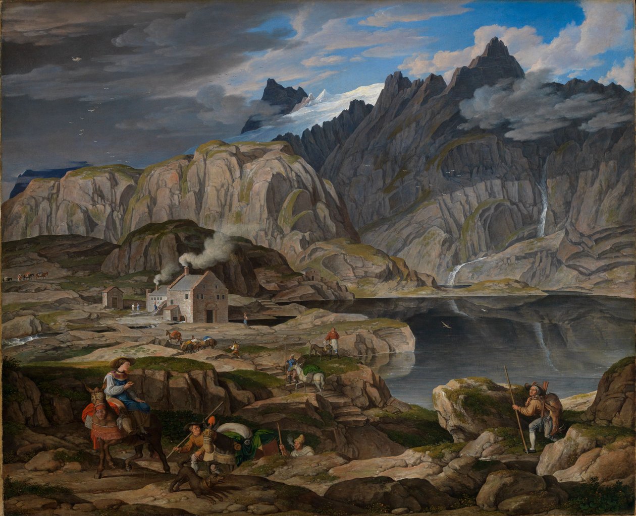 Hospicet på Grimselpasset av Joseph Anton Koch