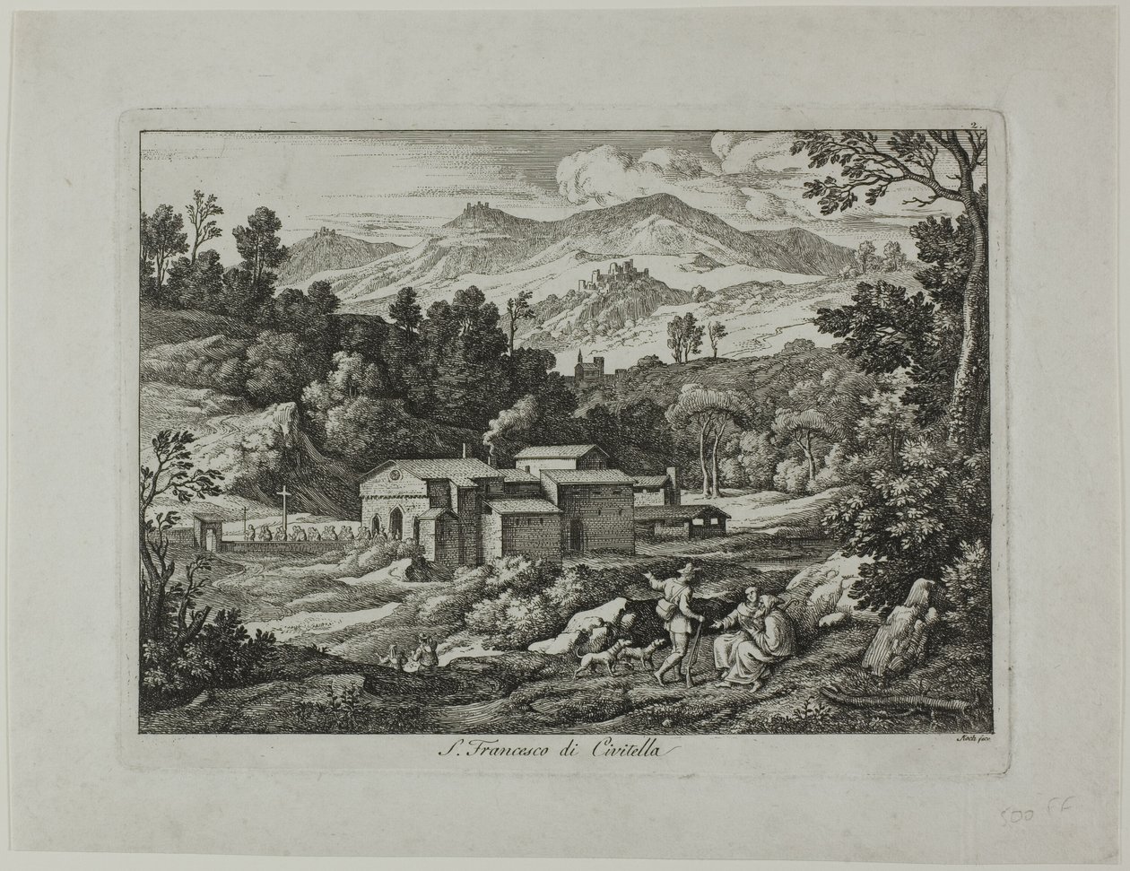 Klostret San Francesco di Civitella i Sabinerna av Joseph Anton Koch