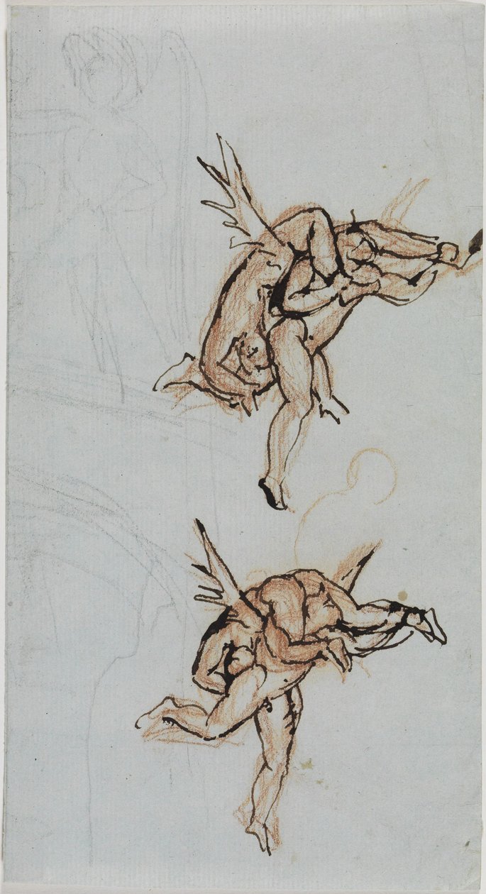 Studie av rådsmannen från Lucca (Dantes ”Inferno”, sång 21, vers 34) av Joseph Anton Koch