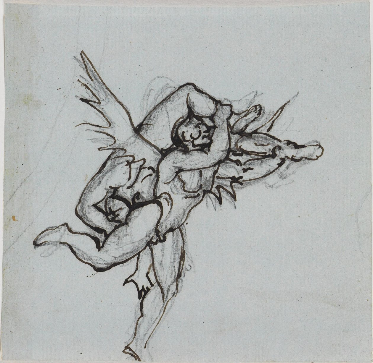 Studie till rådsherre från Lucca (Dantes Inferno, sång 21, v. 34) av Joseph Anton Koch