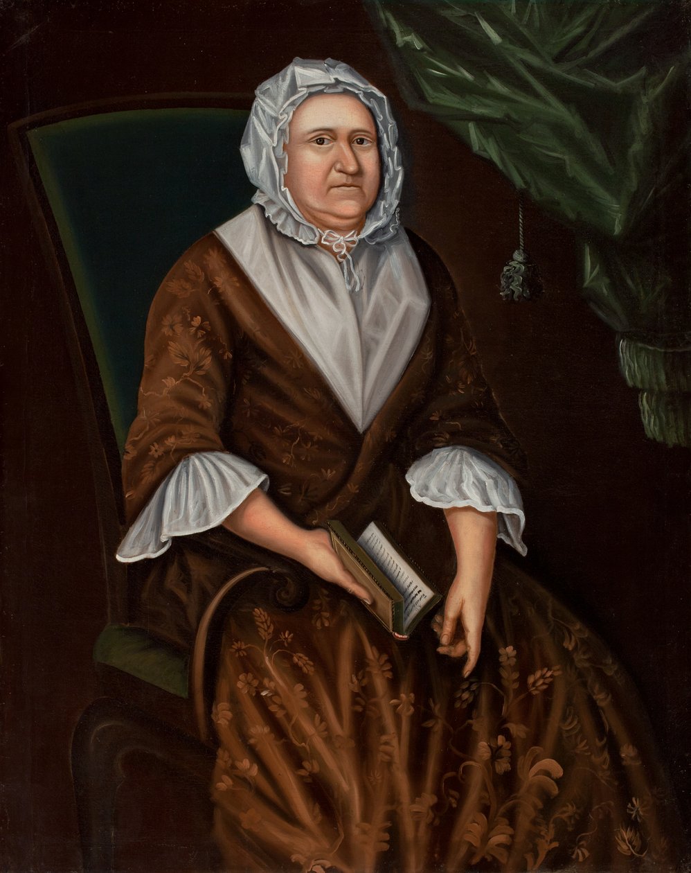 Faith Savage, Mrs Cornelius Waldo, ca. 1750 (olja på duk) av Joseph Badger