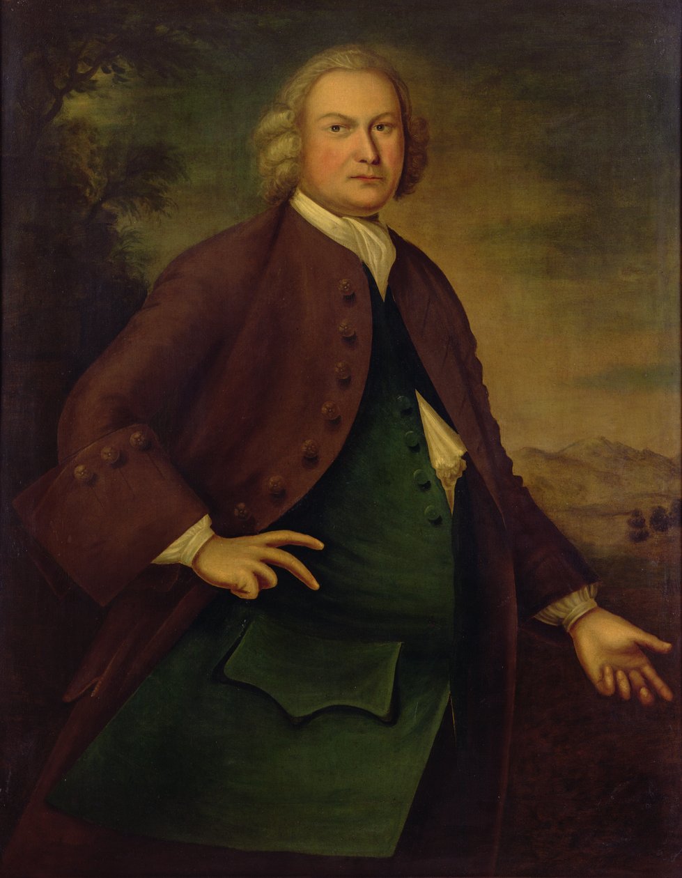 Porträtt av Mr Daniel Rea, ca 1757 (olja på duk) av Joseph Badger
