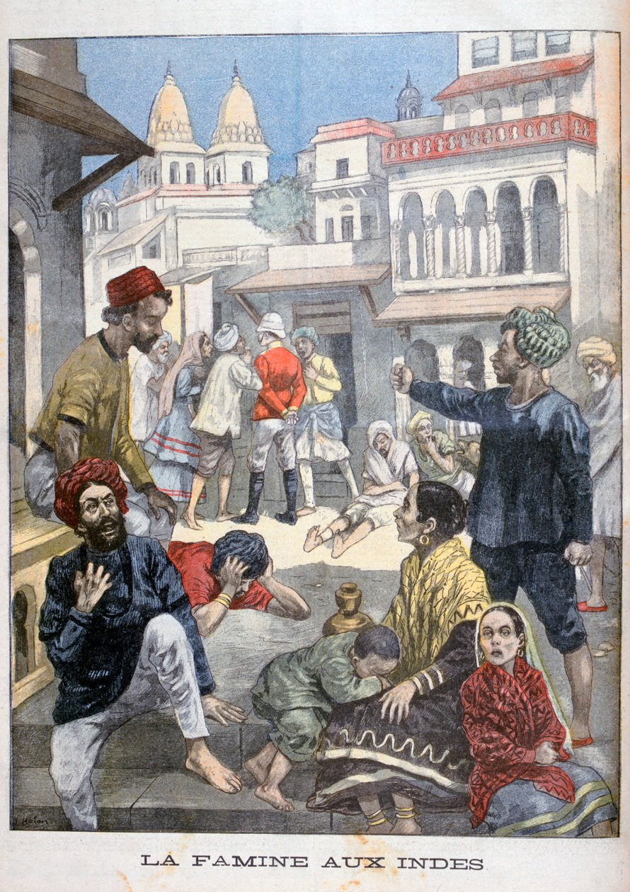 Hungersnöd i Indien, 1900 av Joseph Belon