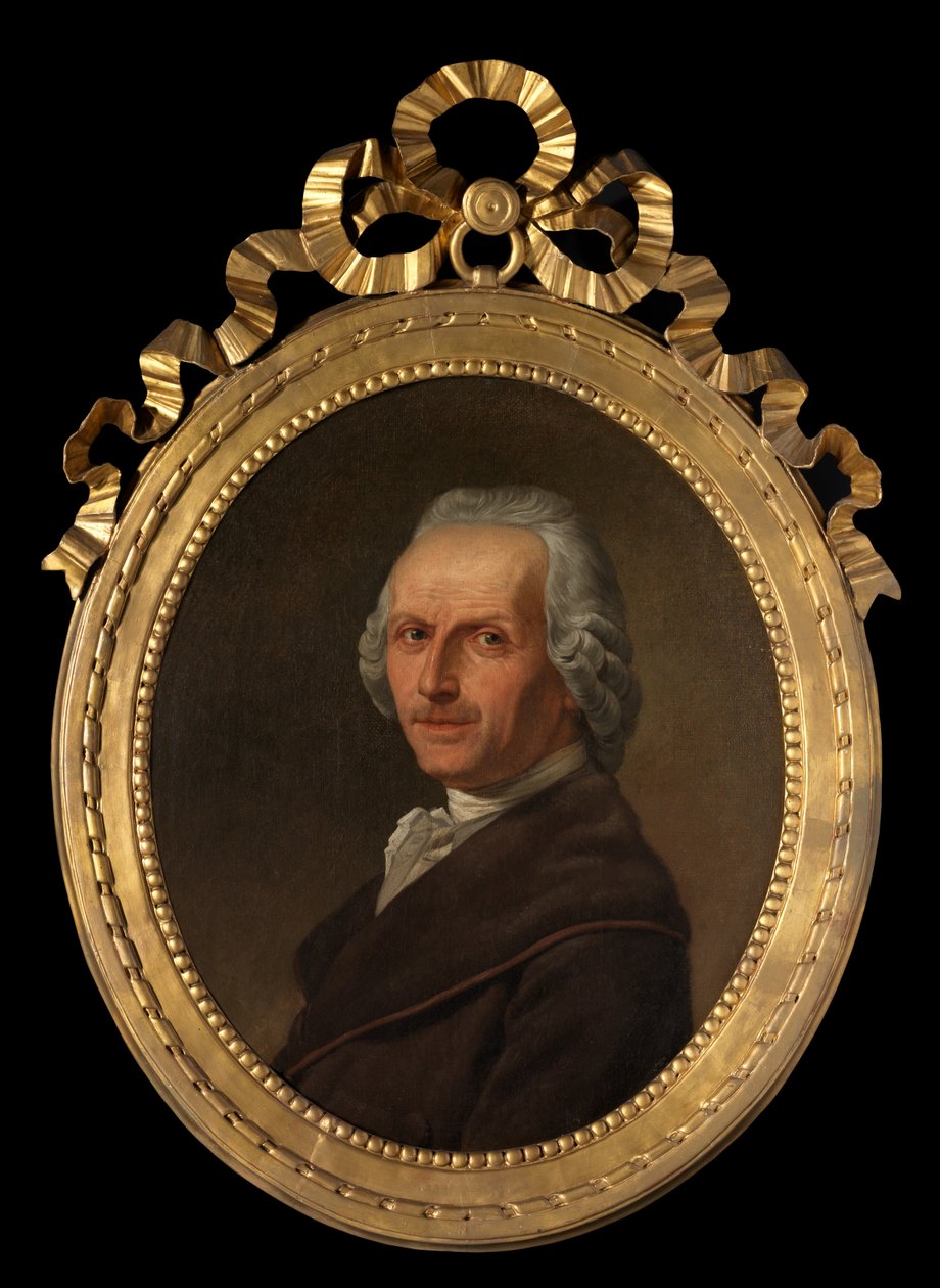 Porträtt av Paulus de Cock (olja på duk) av Joseph Benoît Suvée