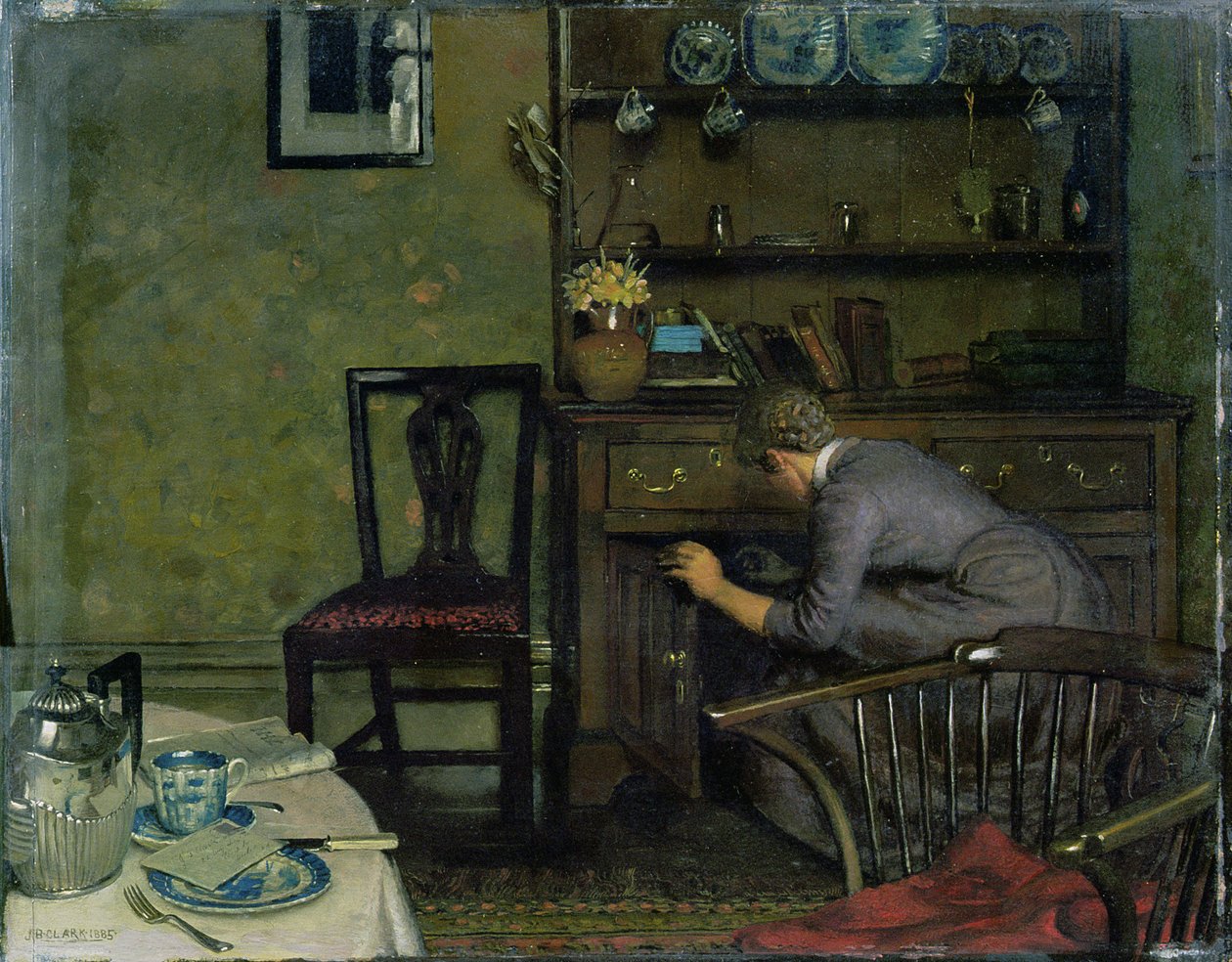 Ungkarlens frukostbord av Joseph Benwell Clark