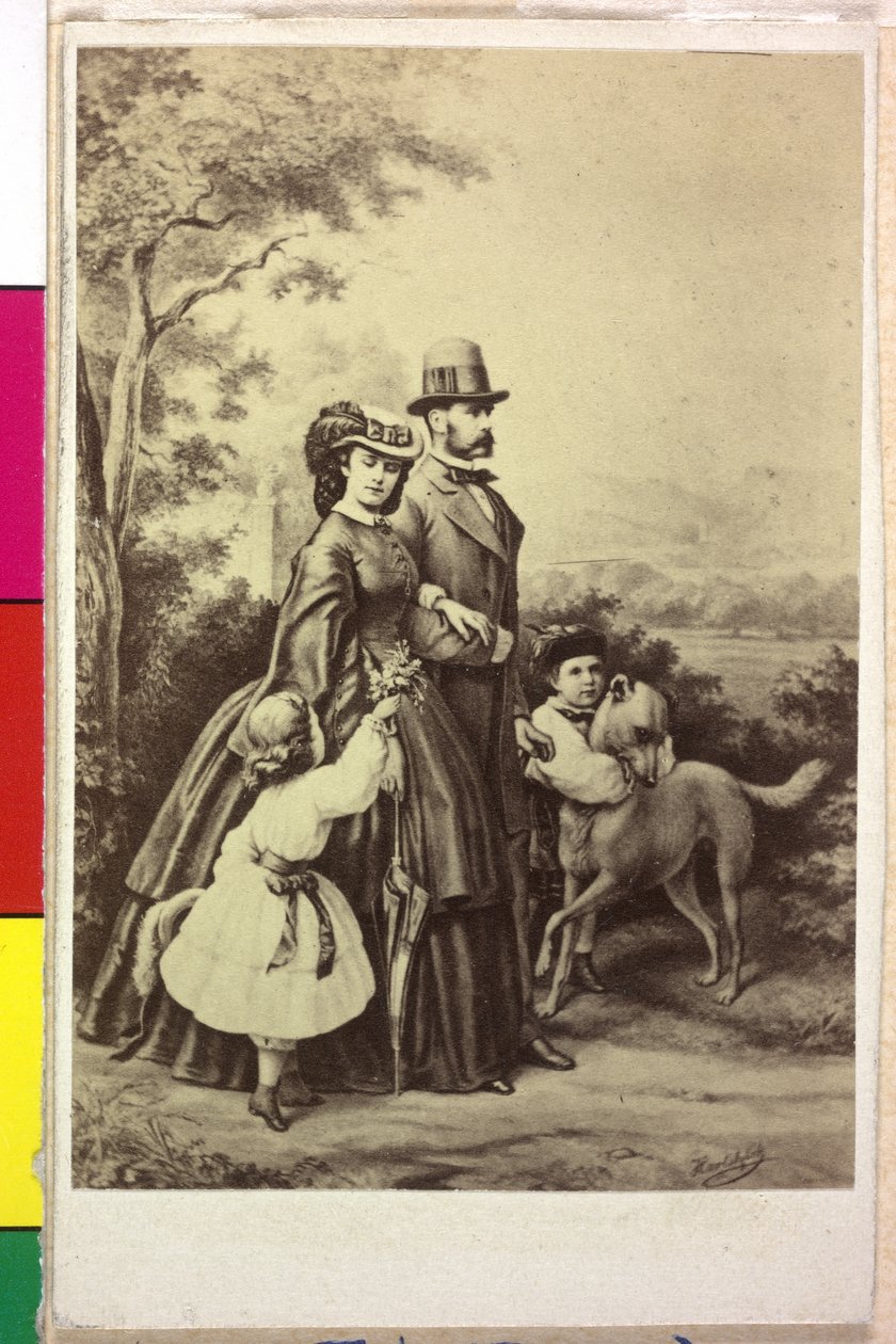 Kejsare av Österrike med familjen Franz Joseph I av Joseph Bermann