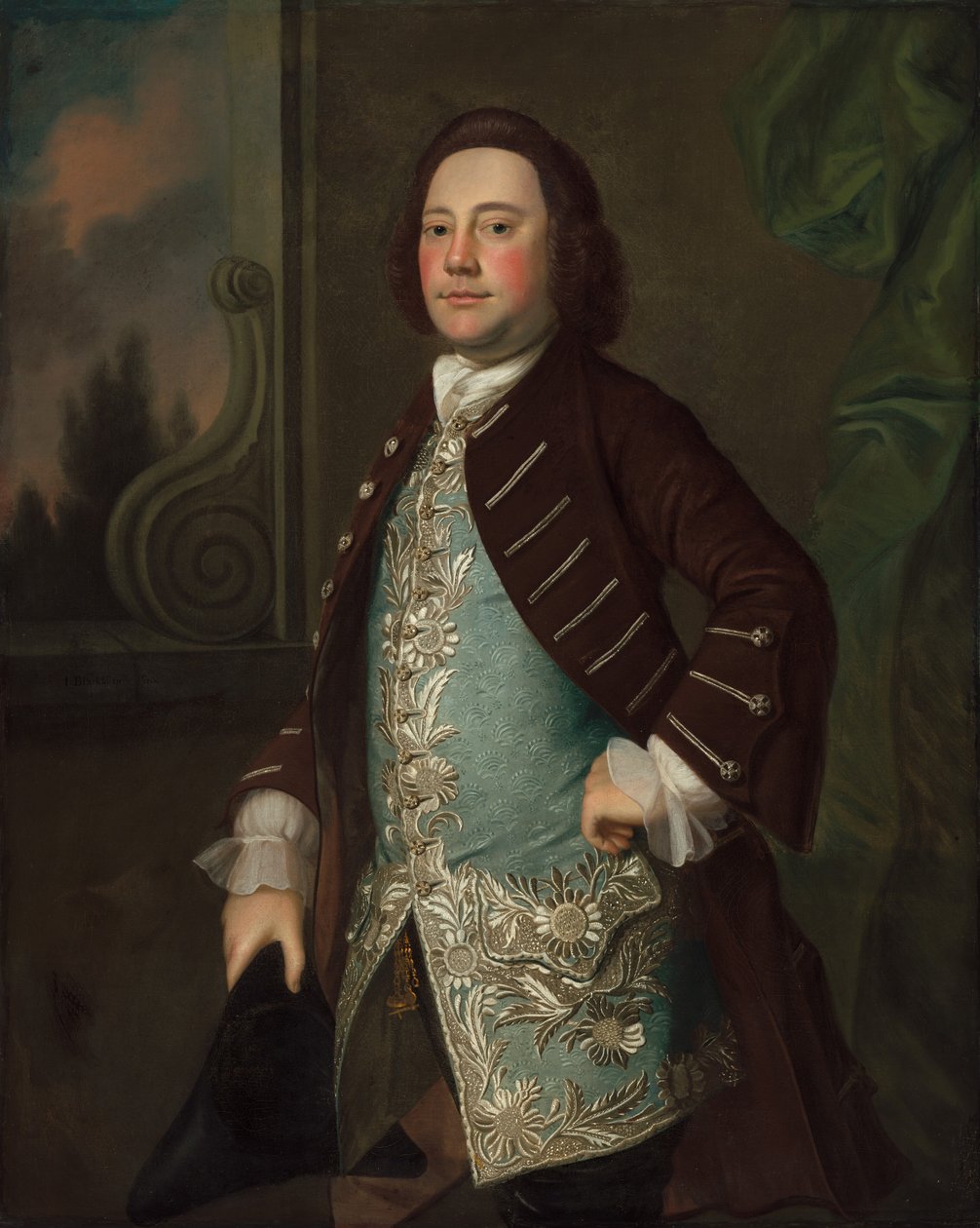 Porträtt av en gentleman av Joseph Blackburn