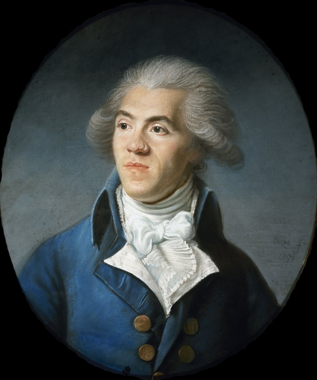 Porträtt av Antoine-Pierre-Joseph-Marie Barnave 1761-1793, början av 1970-talet. av Joseph Boze
