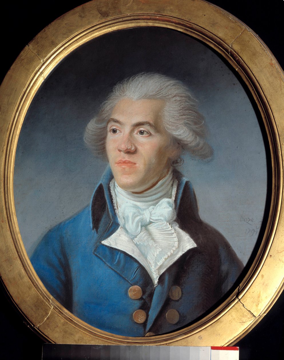 Porträtt av Antoine Pierre Joseph Marie Barnave, advokat, karaktären av den franska revolutionen (1761-1793). Pastell av Joseph Boze (1744-1826) av Joseph Boze