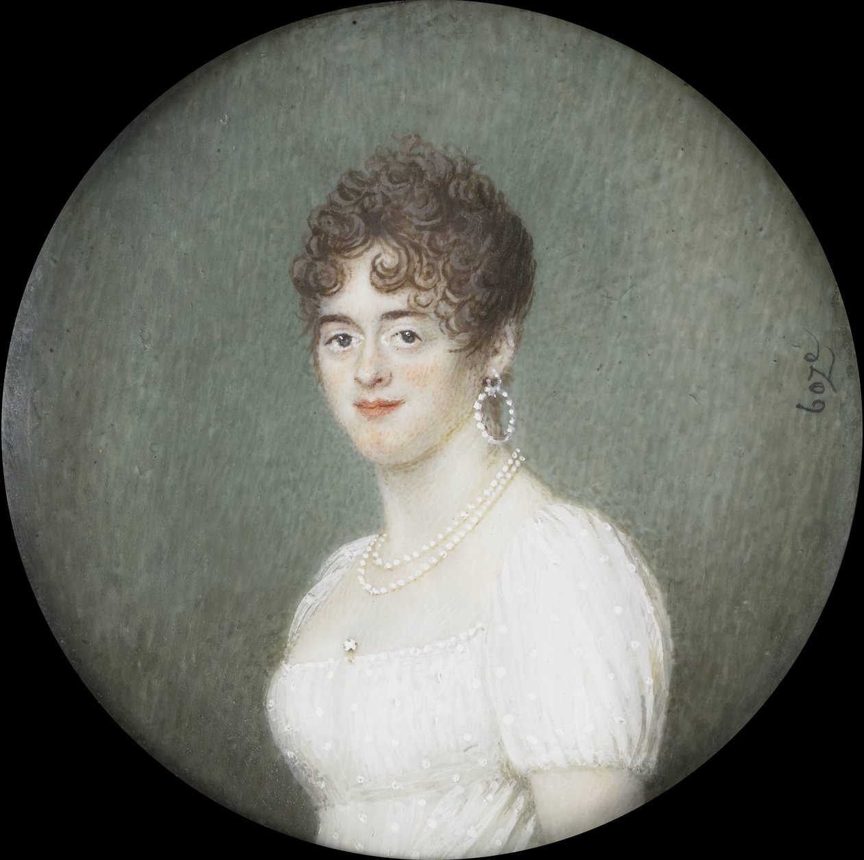 Porträtt av Cornelia Pull (d 1809). Hustru till Gerrit Jan van Houten av Joseph Boze