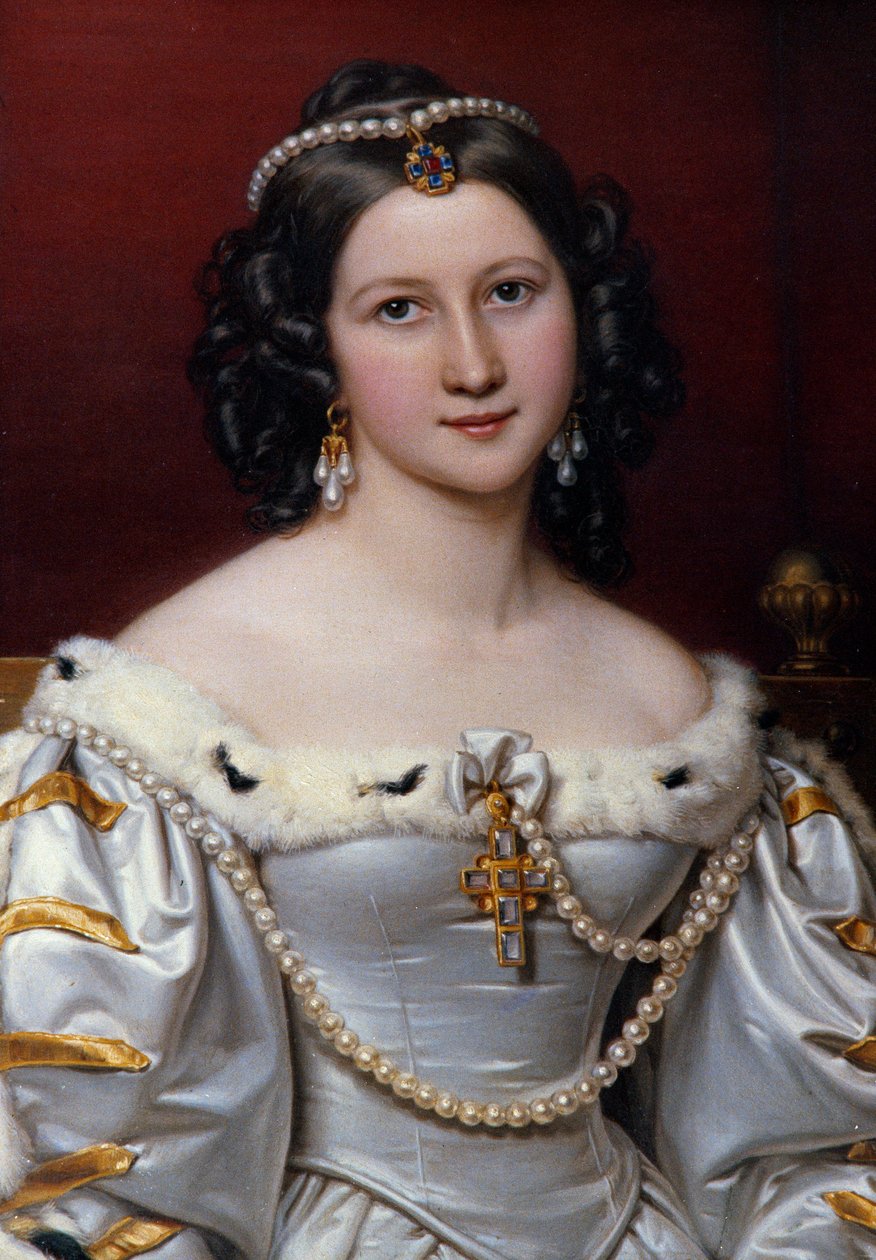 Porträtt av Charlotte målning av Joseph Karl Stieler (1781-1858) av Joseph Carl Stieler