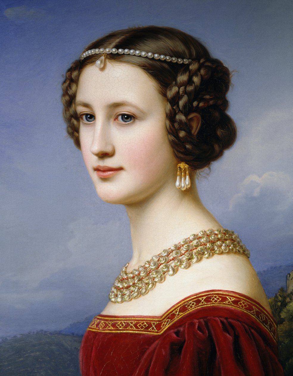 Porträtt av Cornelia Vetterlein av Joseph Carl Stieler