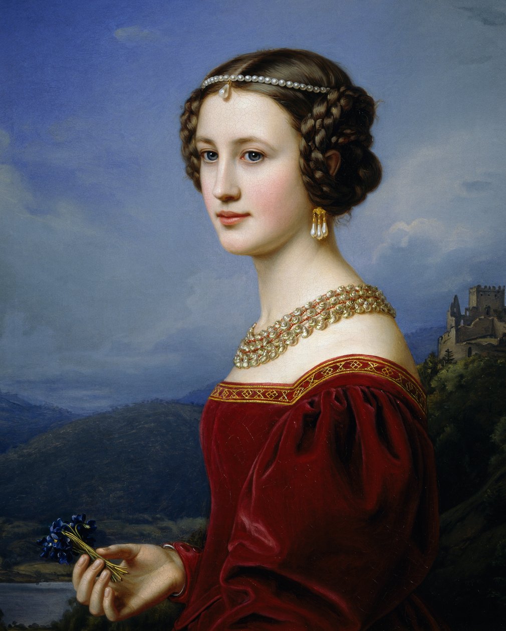 Porträtt av Cornelia Vetterlein av Joseph Carl Stieler