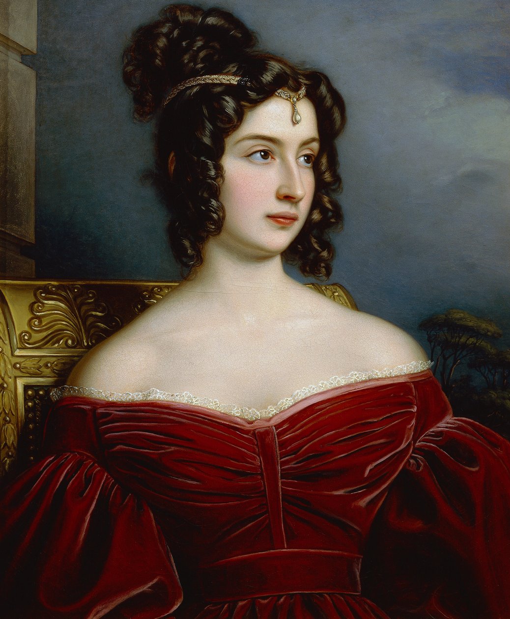 Porträtt av Marchesa Marianna Florenzi av Joseph Carl Stieler