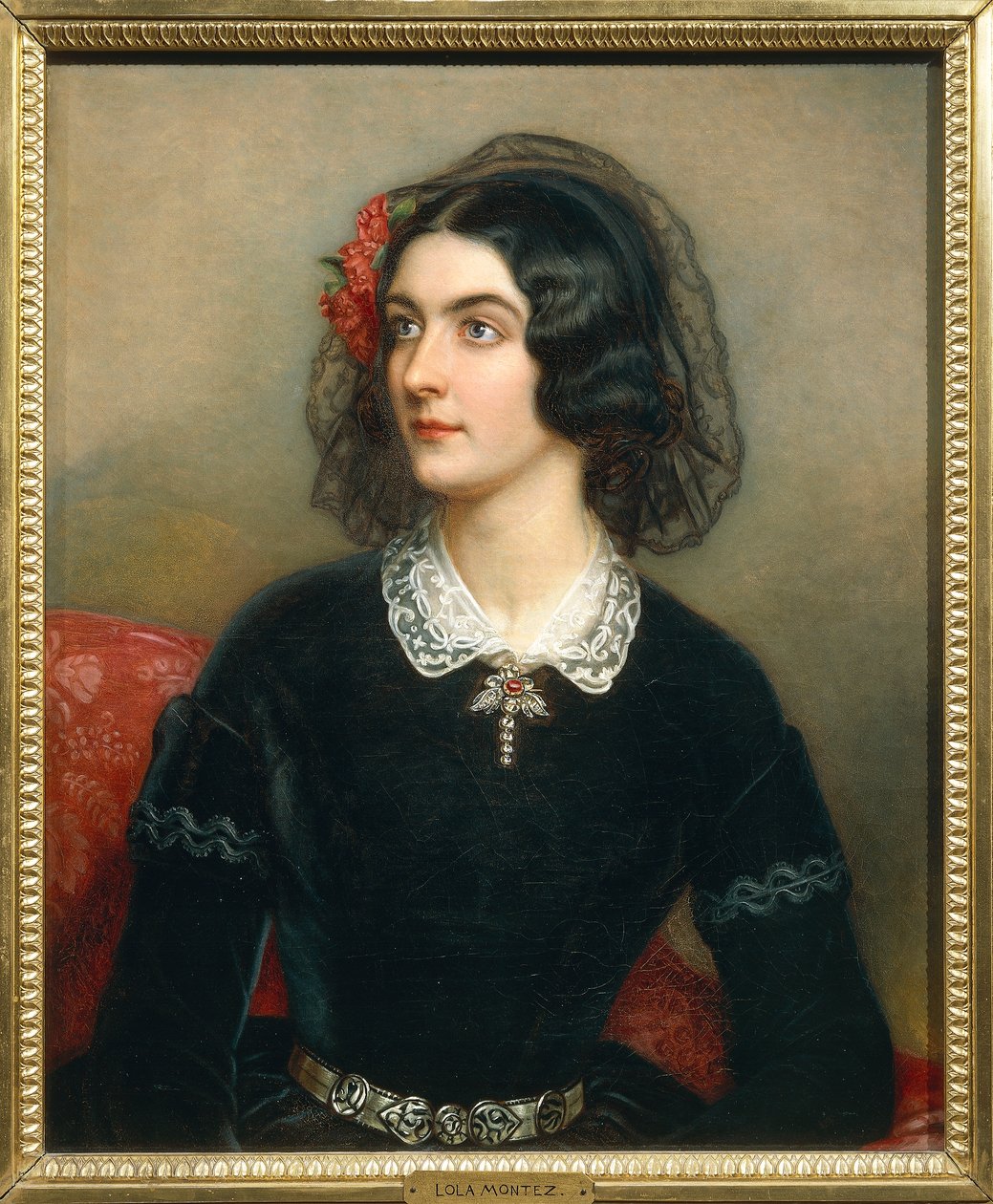 Porträtt av Maria Dolores Elisa Gilbert, känd som Lola Montez (Limerick av Joseph Carl Stieler