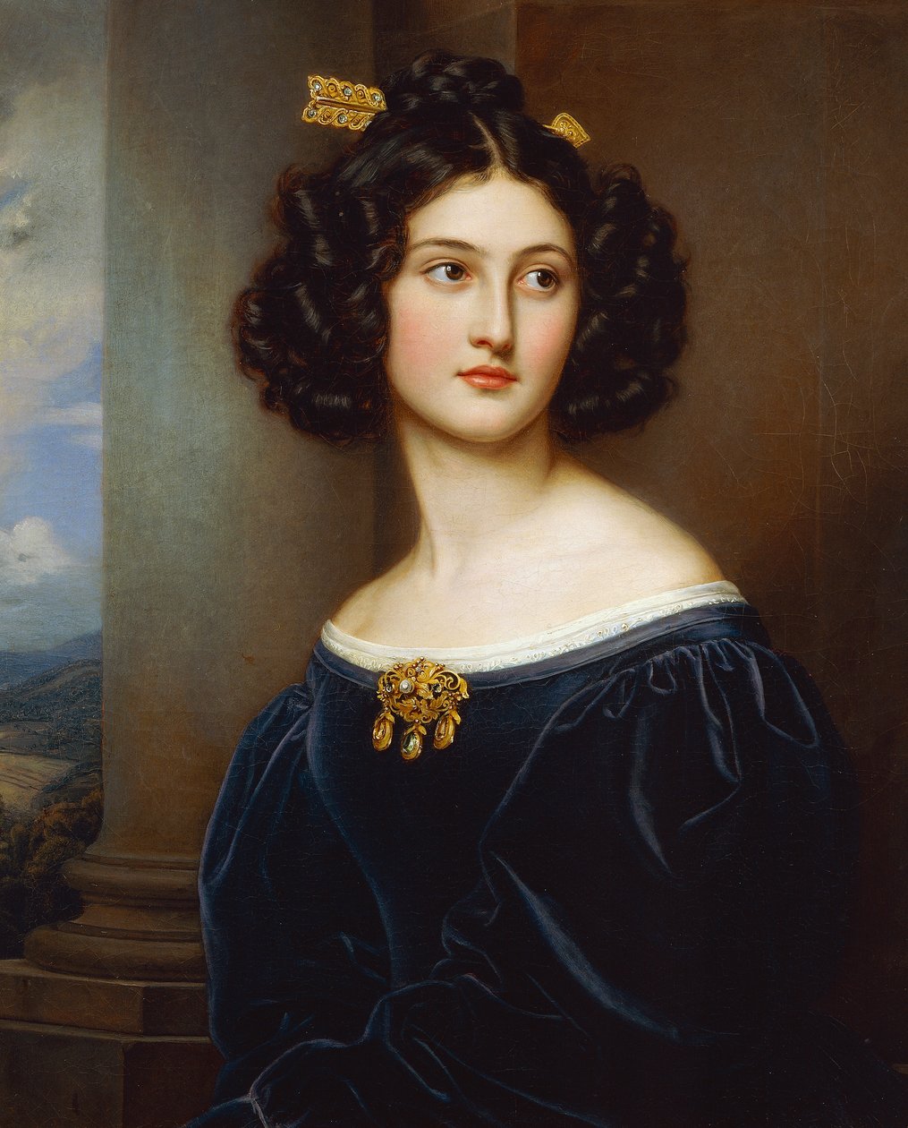 Porträtt av Nanette Neck (1812 - 1876) av Joseph Carl Stieler