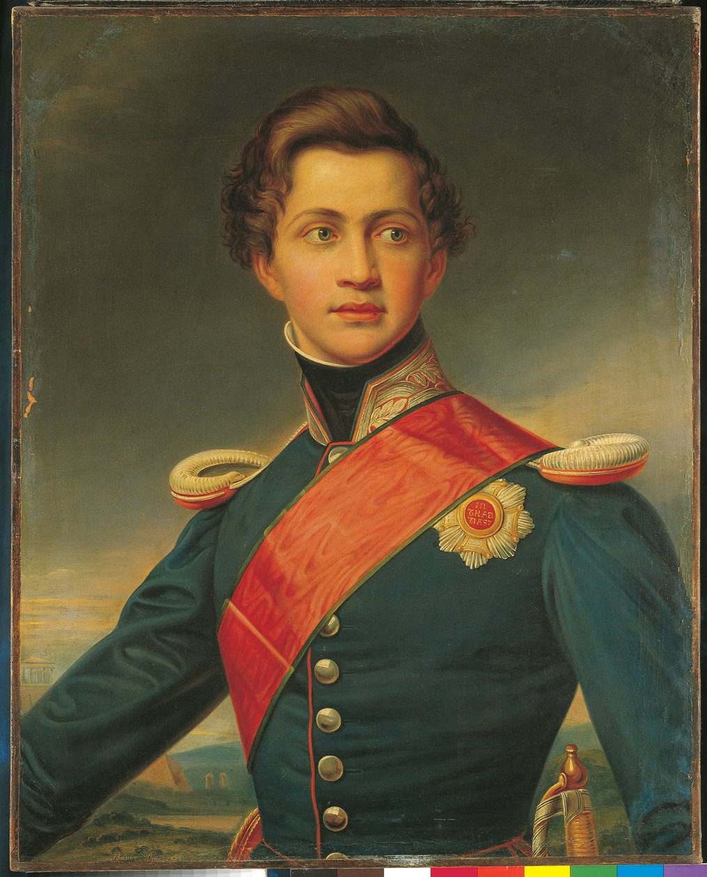 Porträtt av Othon som ung man (olja på duk) av Joseph Carl Stieler