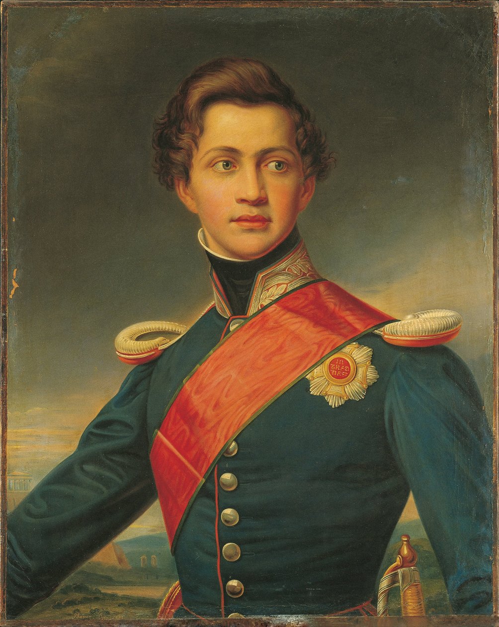 Porträtt av Otto, kung av Grekland, 1832 av Joseph Carl Stieler