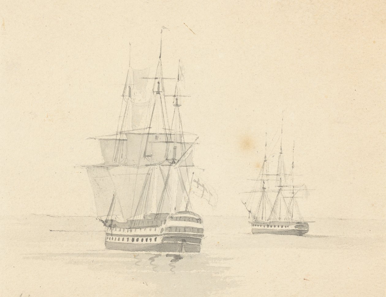 Fregatt och Corvette, Stern Forward av Joseph Cartwright