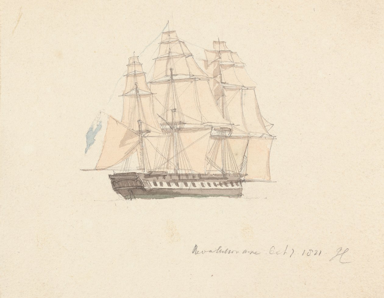 Revolutionär 7 oktober 1821 av Joseph Cartwright