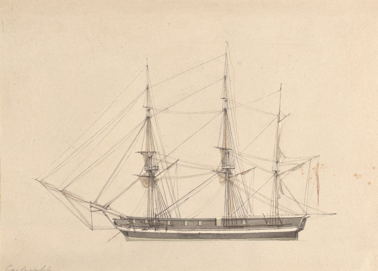 Sidovy av Single Barque av Joseph Cartwright