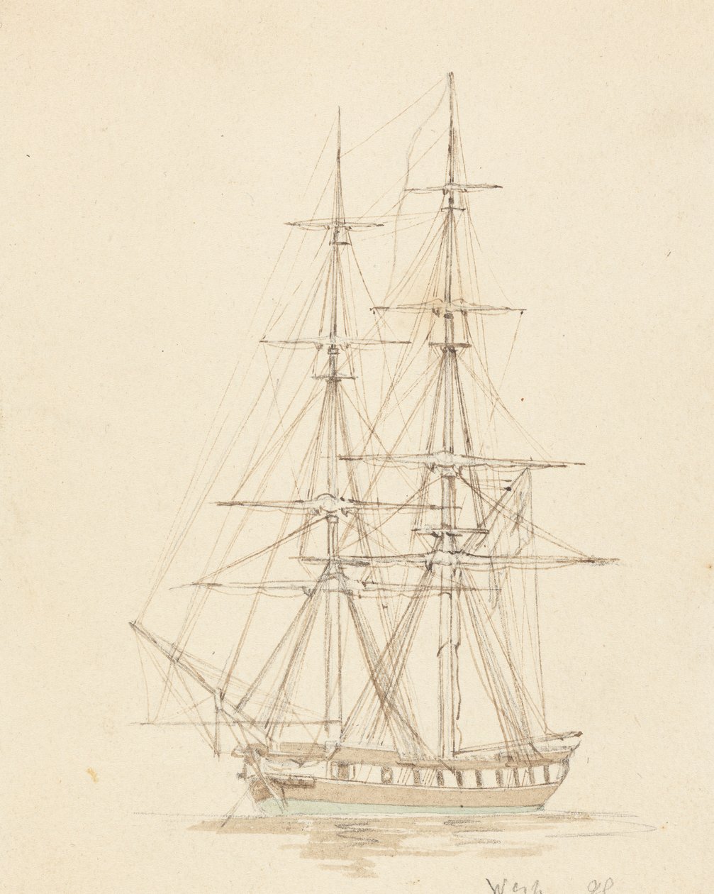 Singel Hermafrodit Brig, Bow Forward av Joseph Cartwright