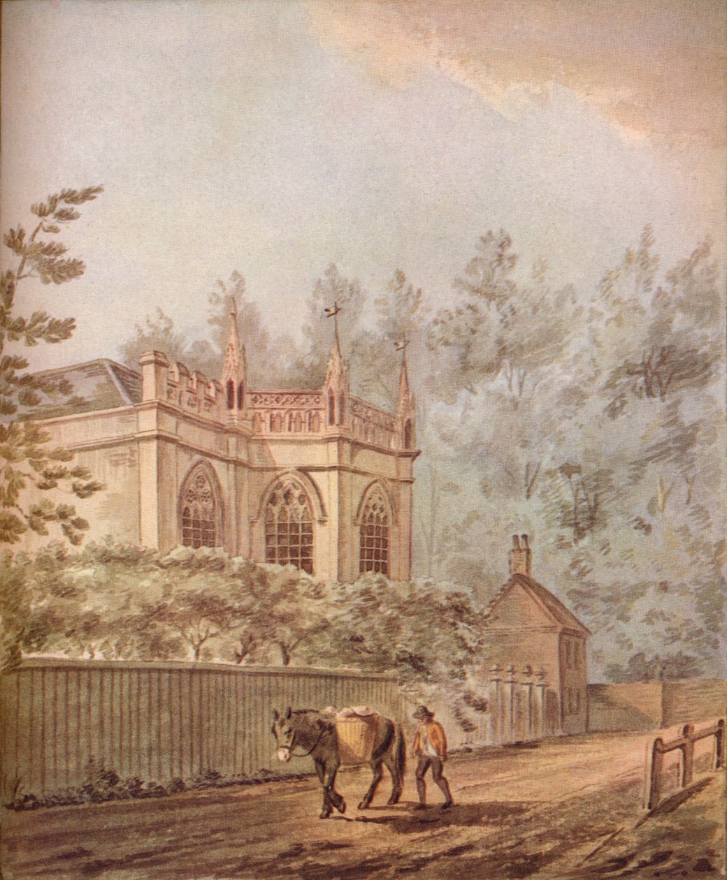 Strawberry Hill, c1700-talet, 1922 av Joseph Charles Barrow