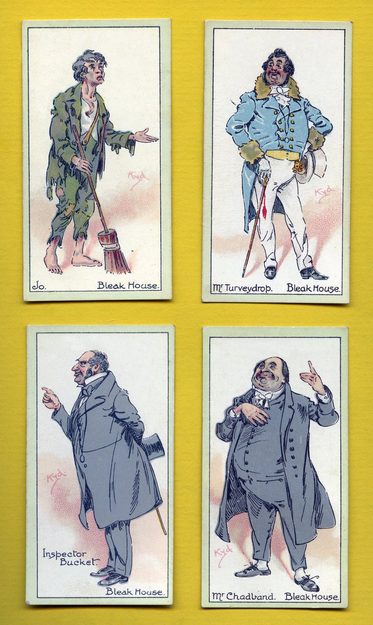 Karaktärer från "Bleak House" av Charles Dickens, 1923 av Joseph Clayton Clarke